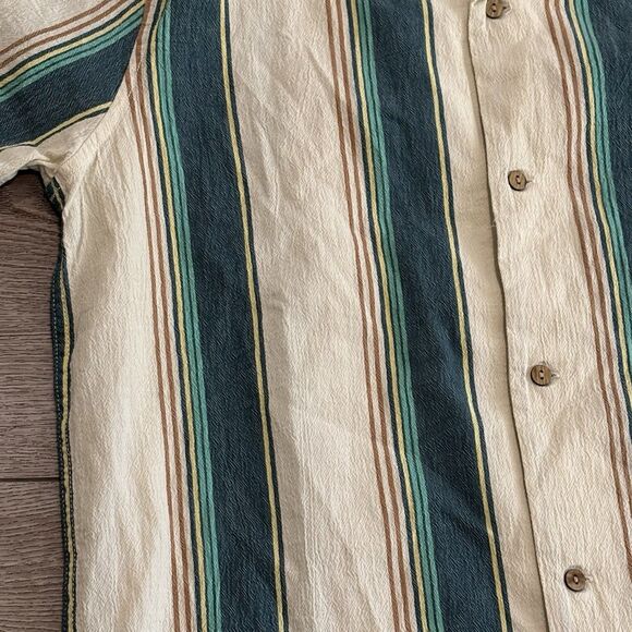 Roark Gonzo Woven Button Shirt Mens Medium Organic Cotton Casual NWT - Picture 3 of 6